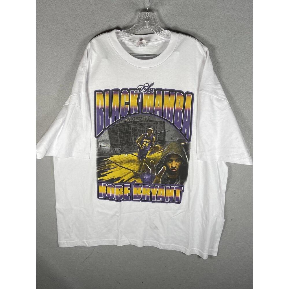 Vtg Y2K Kobe Bryant Shirt 4Xl The Black Mamba Emperor Graphic Front Back Lakers
